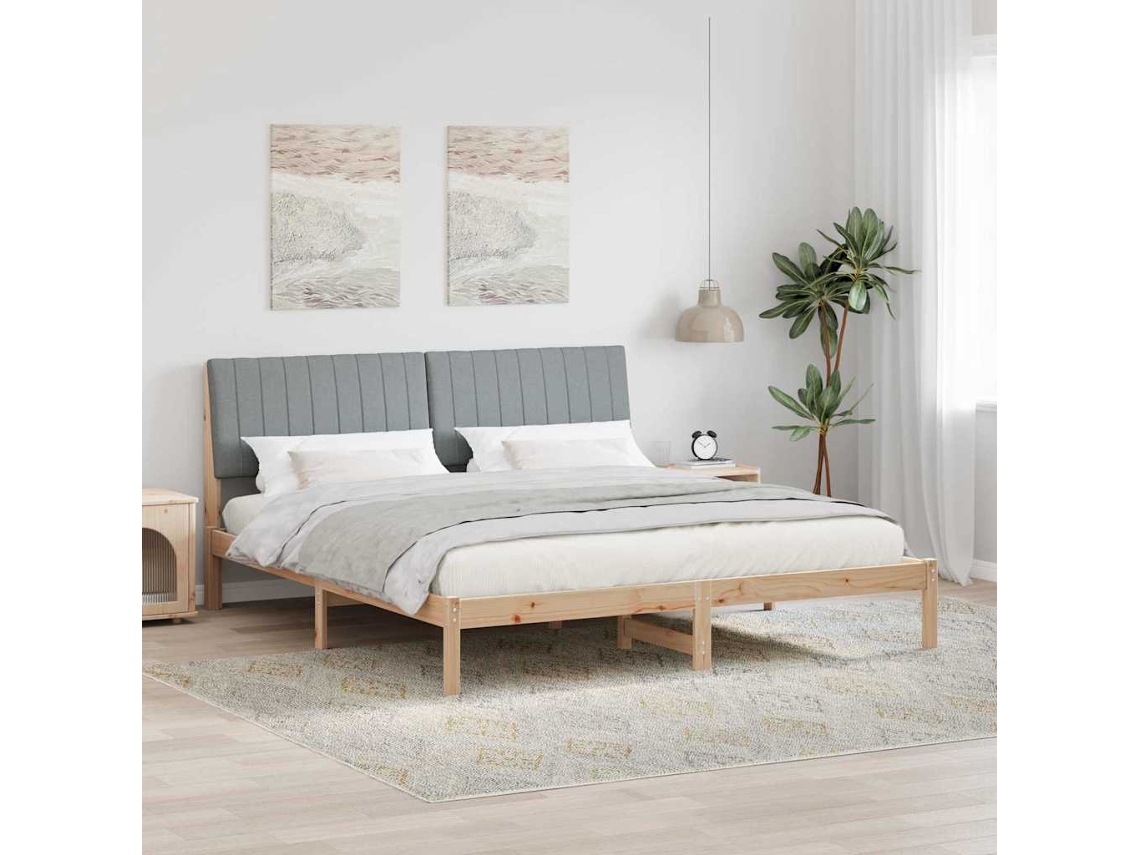 Vidaxl Estrutura Da Cama Com Cabeceira Castanho 180 X 200 Cm