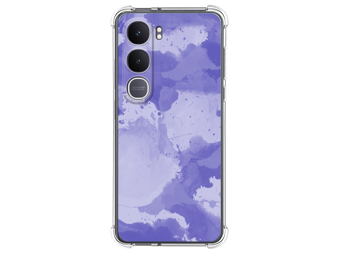 Capa Tumundosmartphone De Silicone Resistente A Impactos Para Vivo Y31 5g / Y21d Com Estampa Em Aquarela 01 Desenho