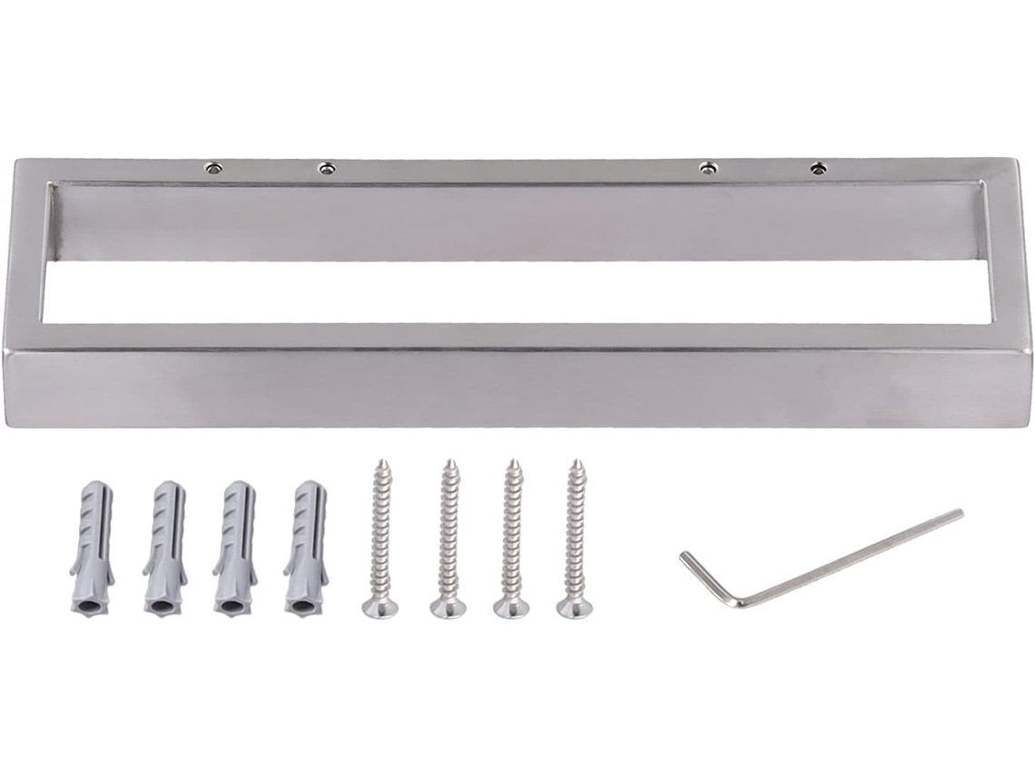 Suporte De Toalha Em Aço Inoxidável Para Banheiro, Porta Toalhas De Parede, Barra De Toalha Quadrada E Espessa