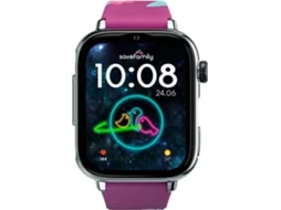 Smartwatch SAVEFAMILY SaveWatch Plus 2 para Crianças (Silicone - Prateado/Roxo)