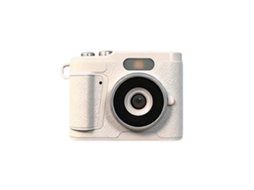 Mini Câmera Digital Retrô com Flash 1080p, Chaveiro para Bolsa, Mini Câmera de Vídeo Infantil com Tela, 5 Megapixels, Branca ELECTVAULT1