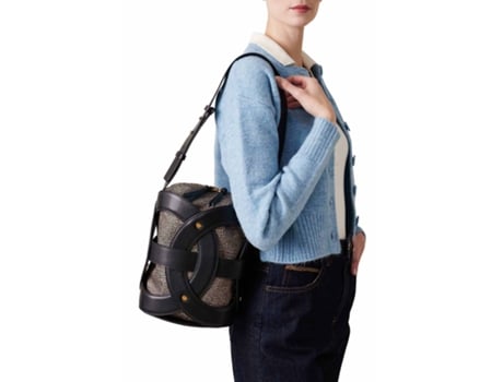 Mala de Mulher BORBONESE All Around Medium Bucket Preto (one)