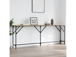 Vidaxl Mesa Consola 200x29x75 Cm Derivados De Madeira Carvalho Sonoma