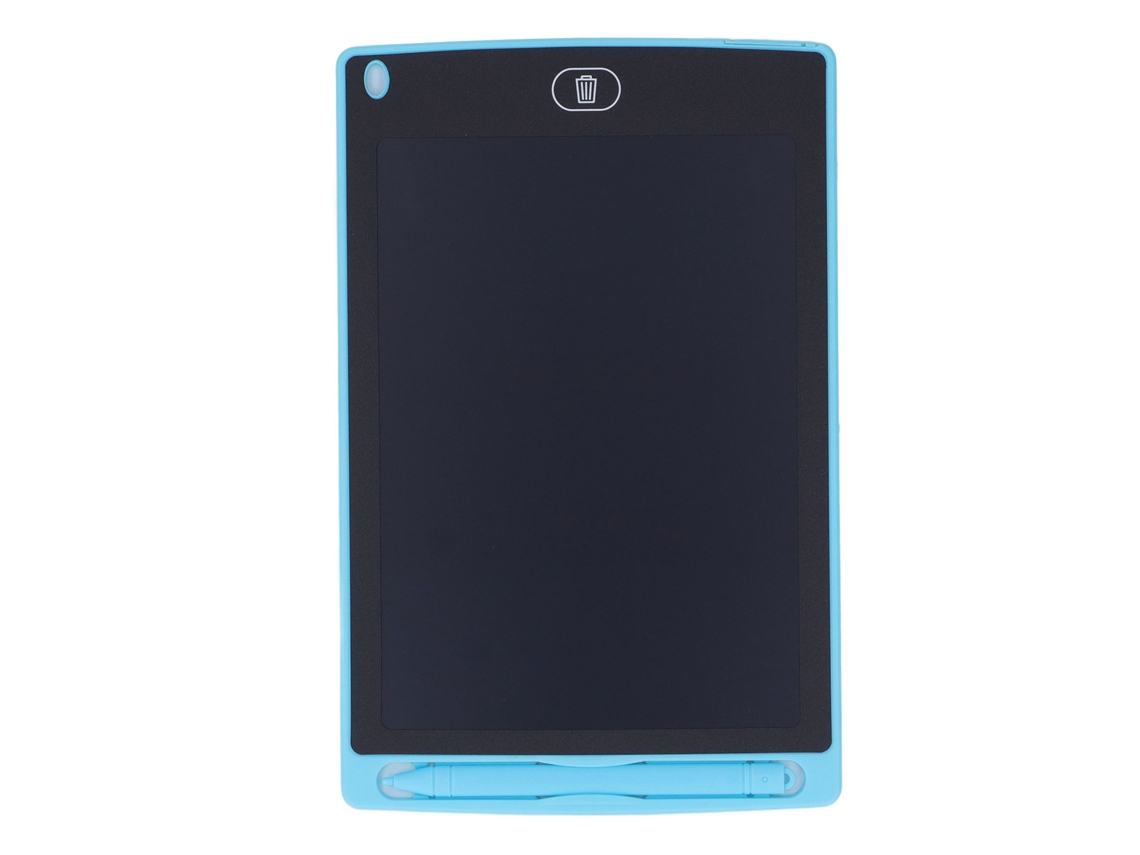 Quadro De Escrita Lcd 8,5 Polegadas Para Estimular A Imaginação Das Crianças. Colorido E Apagável Brinquedo Educativo. Azul. Aquaforge