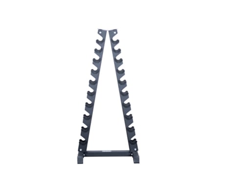 Pequeno suporte vertical halteres de borracha (10 pares)