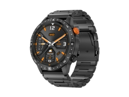 Smartwatch YIZHOOD Ak57 1.43 Inch Chamada Bluetooth Ip67 À Prova de Água Monitorização Da Saúde Mais de 100 Modos Desportivos Android e Ios Preto