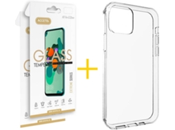 Capa + 2 Películas para iPhone 11 ACCETEL Transparente Claro