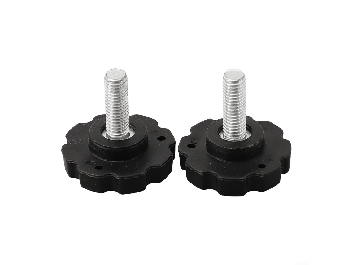 Replacement M8x25mm Thread Star Hand Knobs For Umbrella Base Fixing, Plastic And Steel With Zinc Coating, 2or 4-pieces