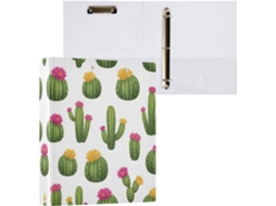 Pasta de 3 Argolas para Papel Tamanho Carta , Organizador Redondas com Prancheta, Suporte Pran (27,9 X 21,6 Cm)