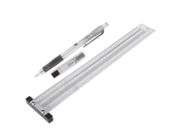 Yuru régua de marcação ultra precisa em aço inox para carpintaria, 16 polegadas | S/MARCA