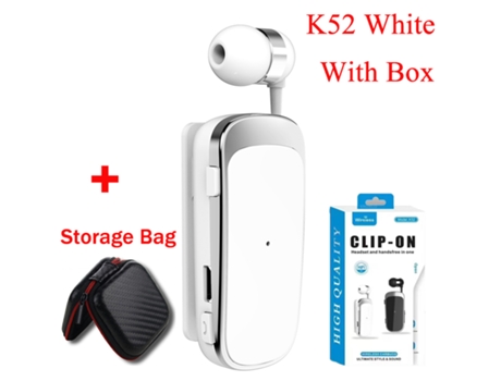 Auriculares Sem Fios com Clip Alerta de Chamadas Mãos-Livres 5.2