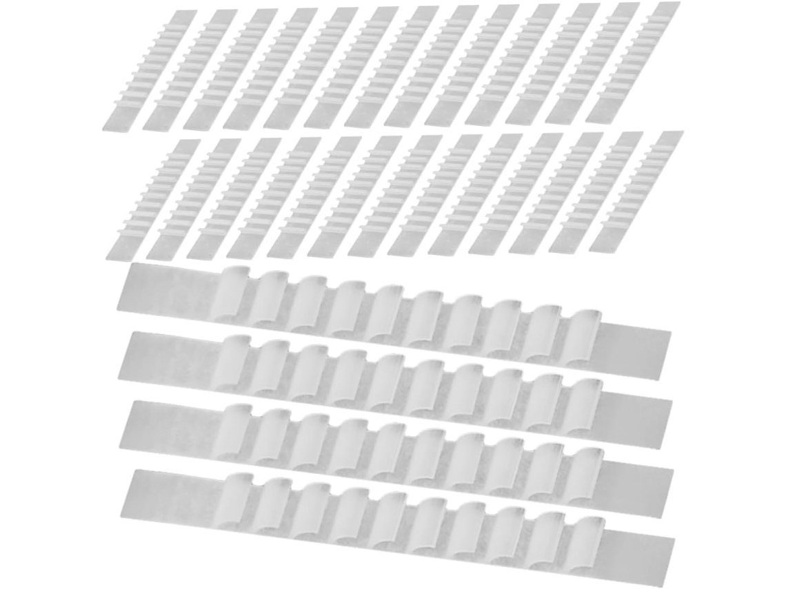 100 unidades de tiras de silicone antiderrapantes para armários, acessórios para guarda-roupas e armários de roupas.