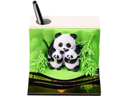 Calendário 3d 2026– Artístico De Papel Com Panda E Bloco De Notas Destacável Para Mesa, De Cabeceira, Escola,