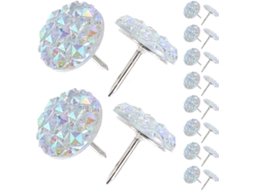 Abaodam 60 Peças De Tachinhas Decorativas Resina, Imitação De Pedras Preciosas Brilhantes, Tachinhas Redondas Para