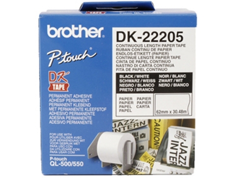 Etiqueta Brother Dk 22205 62mm 30mt
