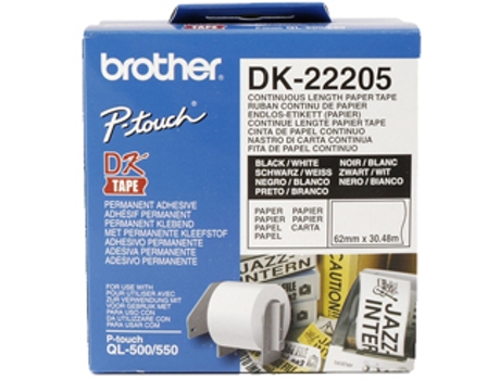 Etiqueta Brother Dk 22205 62mm 30mt