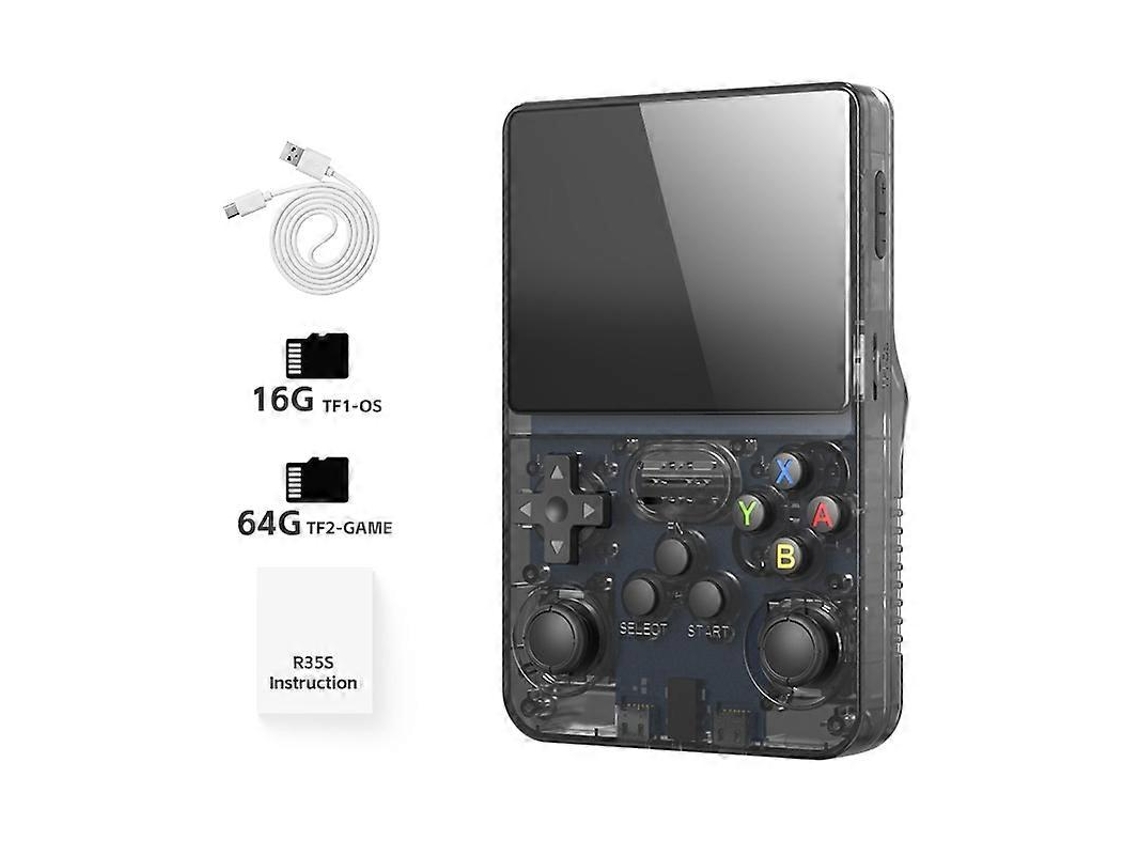 Console De Videogame Portátil Retrô R35s Plus R36s, Sistema Linux, Tela Ips De 3,5 Polegadas, Reprodutor De Vídeo Portátil De Bolso Ly Ebike