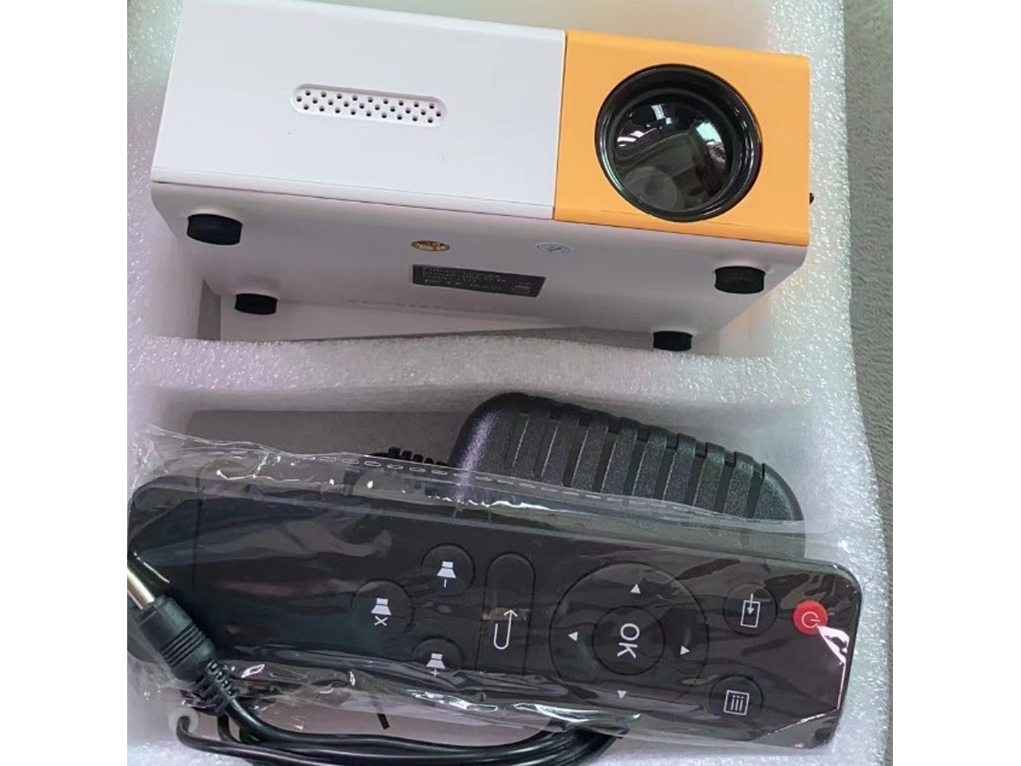 Projector Lcd  (amarelo E Branco)*