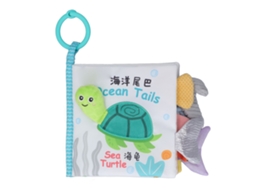 Livro De Tecido Com Rabo De Animal Brincalhão Interativo Para Bebê 0-1 Ano Com Som De Chifre