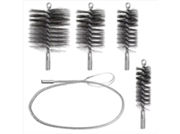 Kit De Escova Arame Para Limpeza Chaminés Com Cabo Rosca Galvanizada M12, Conjunto De Escovas Para Limpeza Dutos