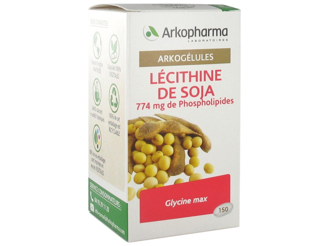Arkogélules Lécitina de Soja Orgânica 150 Cápsulas ARKOPHARMA