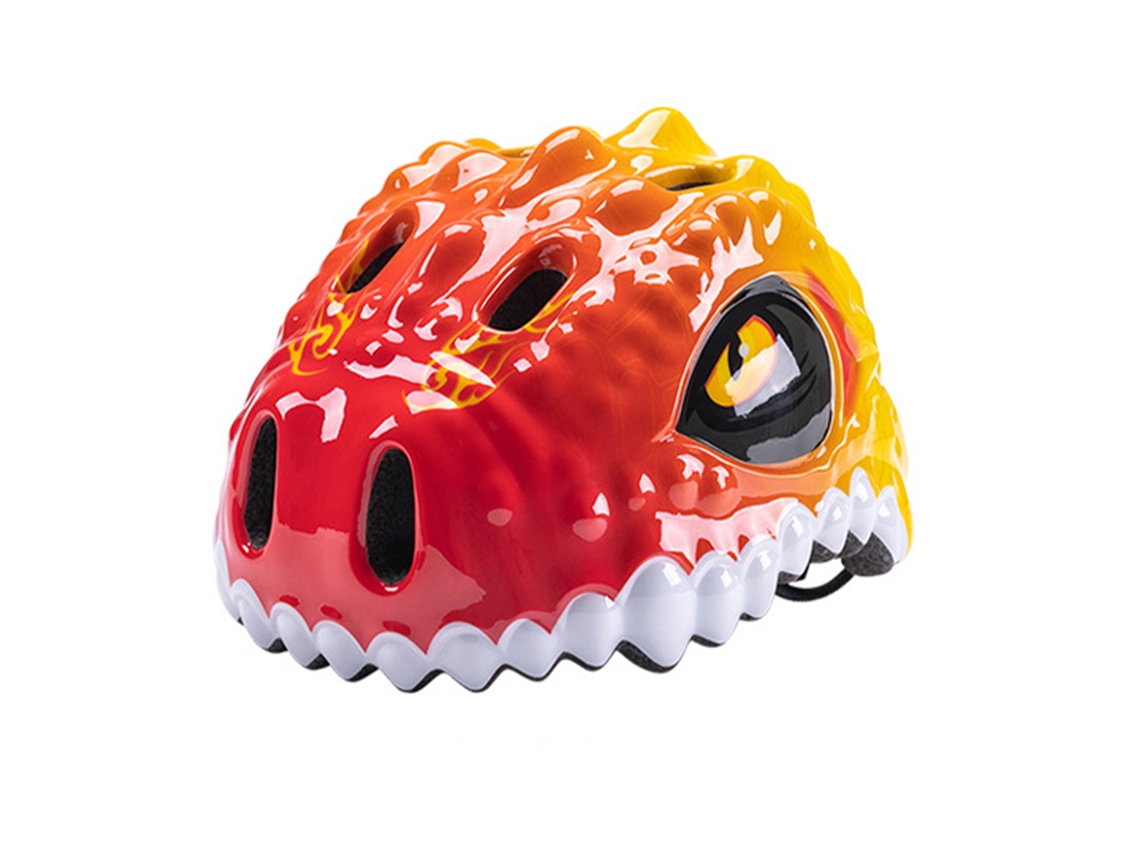 Vlrla-casco Ajustable Para Niños Dinosaurio Casco Para Bicicleta Y Patinaje Respirable Niños Y Niñas