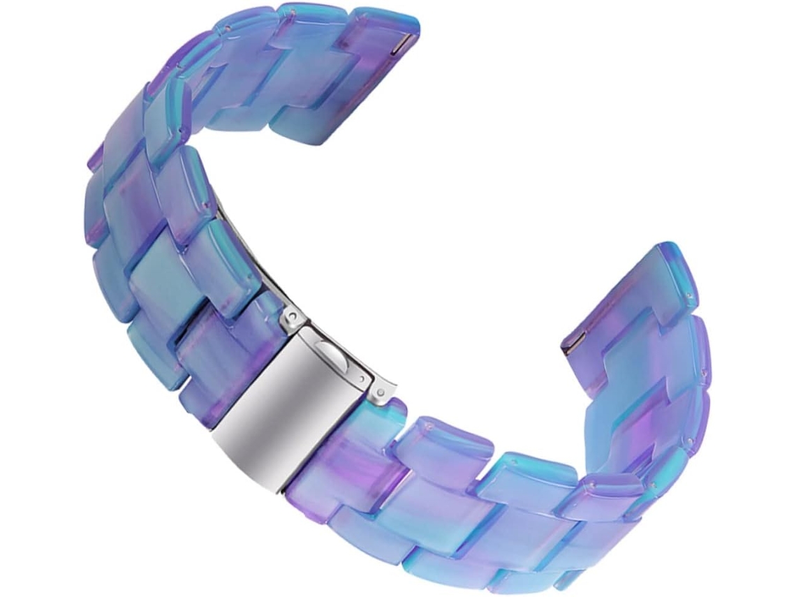 Pulseira De Resina De Substituição De 20 Mm Para Relógios Com Design Decorativo E Elegante.
