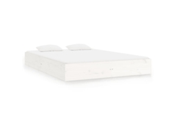 Estrutura De Cama Vidaxl Branco Madeira (203x202.5x23 Cm)