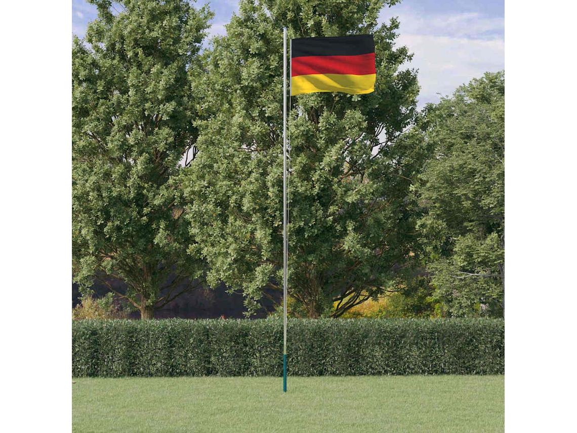 Vidaxl Bandeira Da Alemanha E Mastro 6,08 M Alumínio