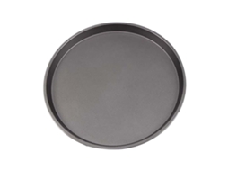 Forma Redonda De Aço Carbono Com Revestimento Antiaderente Para Pizza, Ideal Assar E Grelhar, Distribuição Uniforme Calor Resistente. Reutil