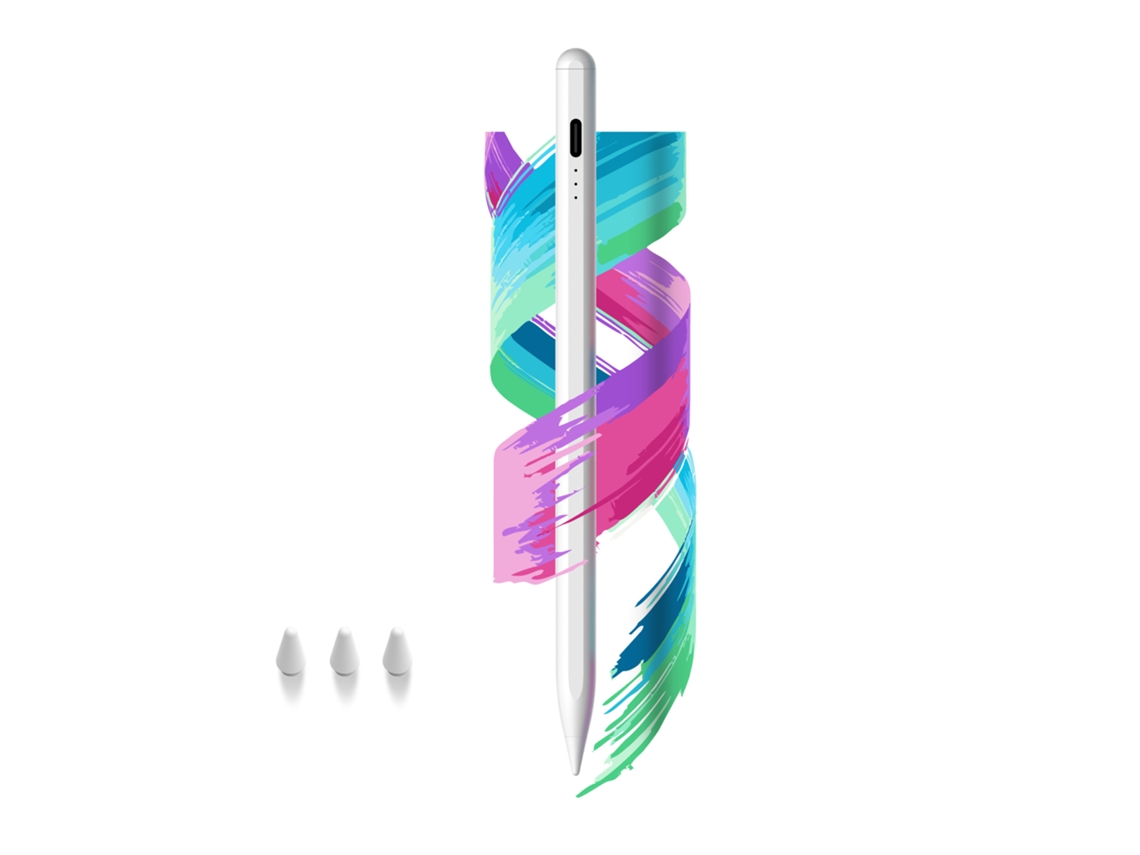 Caneta Universal Panoona Para Iphone, Android, Ipad, Smartphones E Tablets Branco