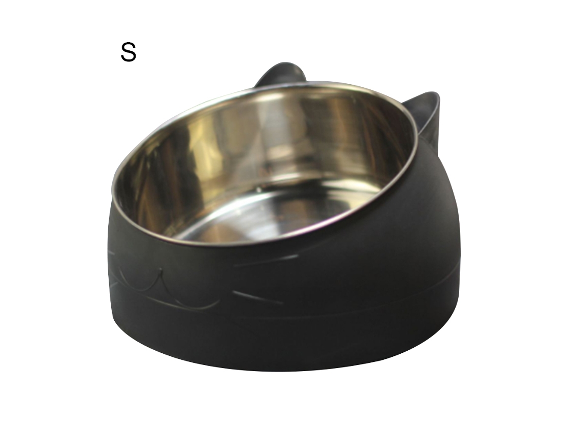 Tigela Inclinada de Cerâmica para Ração de Cães e Gatos, com Proteção para a Coluna Cervical AQUAFORGE