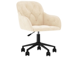 Office Chair, Office Chairs Vidaxl Creme Veludo (n/a)