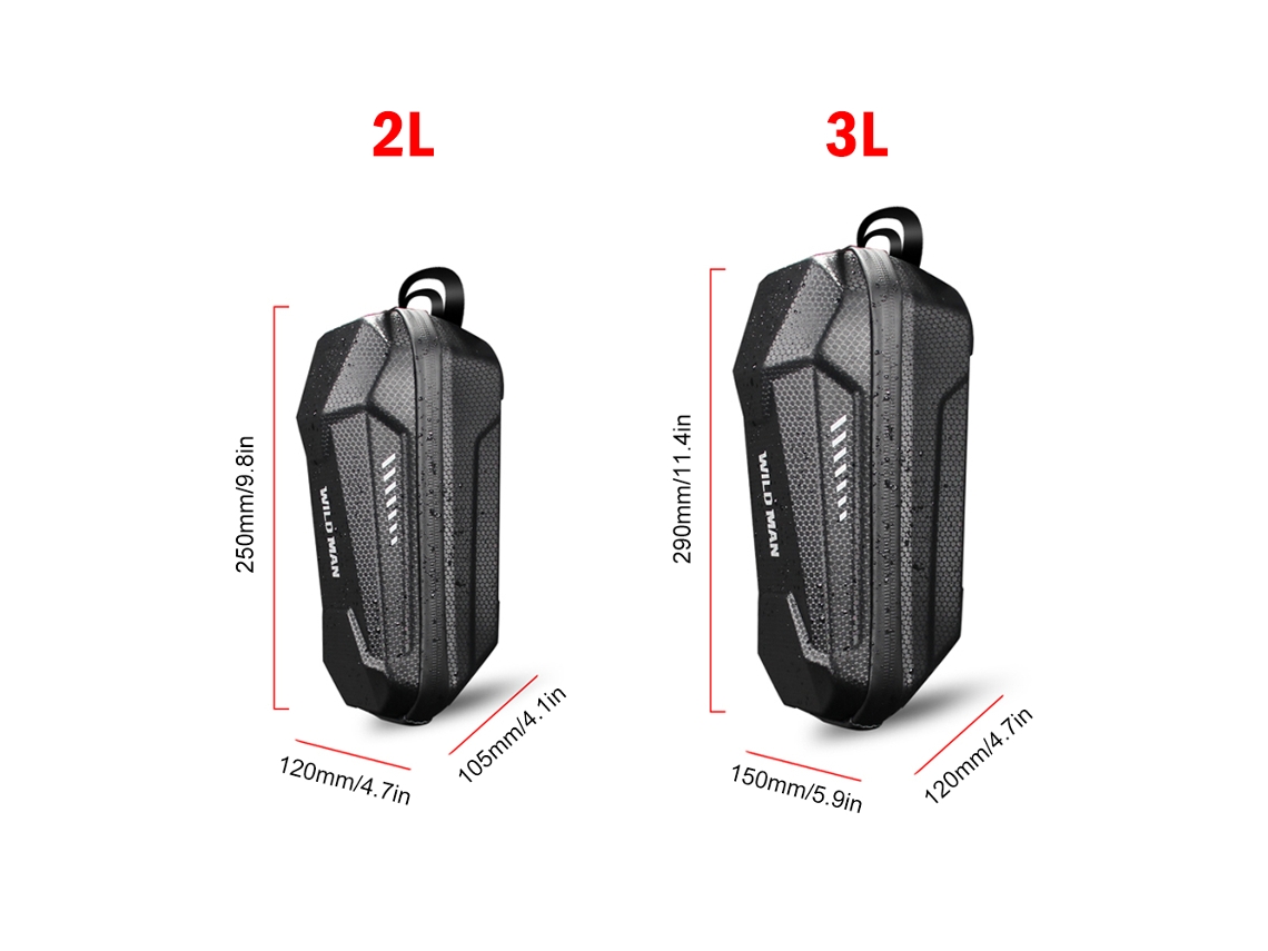 Mochila Frontal para Patinete, Impermeável, com Carcasa de Eva S/MARCA