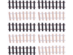 Inoomp Miniatura de Cerca para Jardim de Fadas, 10 Peças com Arame de Ferro Flexível, Formato Ajustável para Decoração CHABERLU