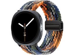 Pulseira De Nylon Trançado Com Fecho Magnético Para Samsung Galaxy Watch8 Classic, Pulseira Esportiva Elástica Camuflada