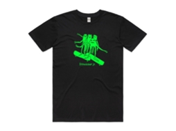 Camiseta preta Dinosaur Jr. Moloney ROCKINSTONE Unissex Adulto Mais Vendidas Tamanho: G