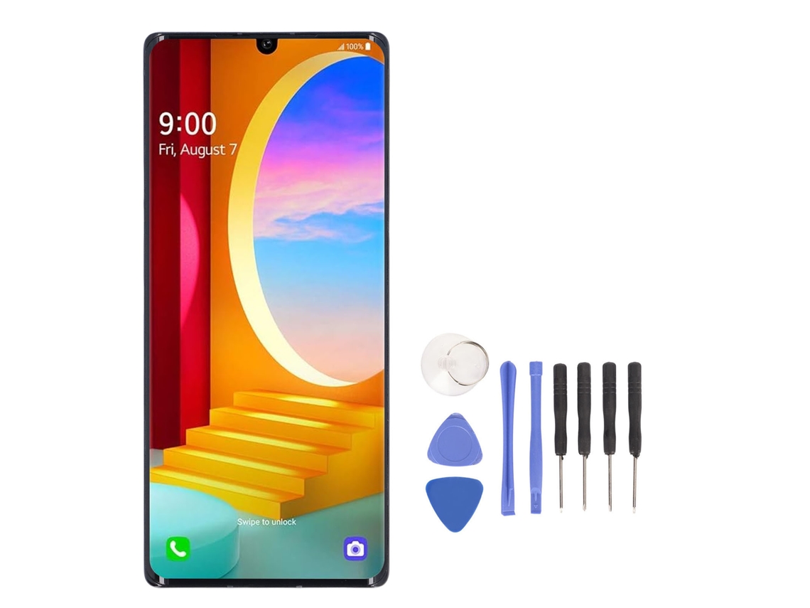 Aetheria tela Lcd com Touch Digitizer e Leitor de Impressão Digital para Velvet 5g Preto