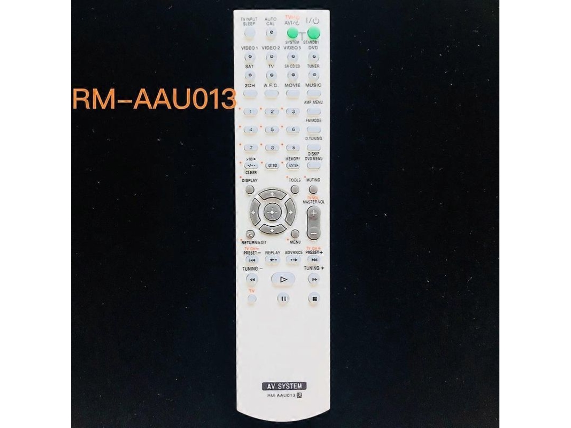 Controlo para Recetores Av Sony Str k1600/k790/k685/dg500/kg700/kg800/de598/dh800/k675p Substituição CHARM