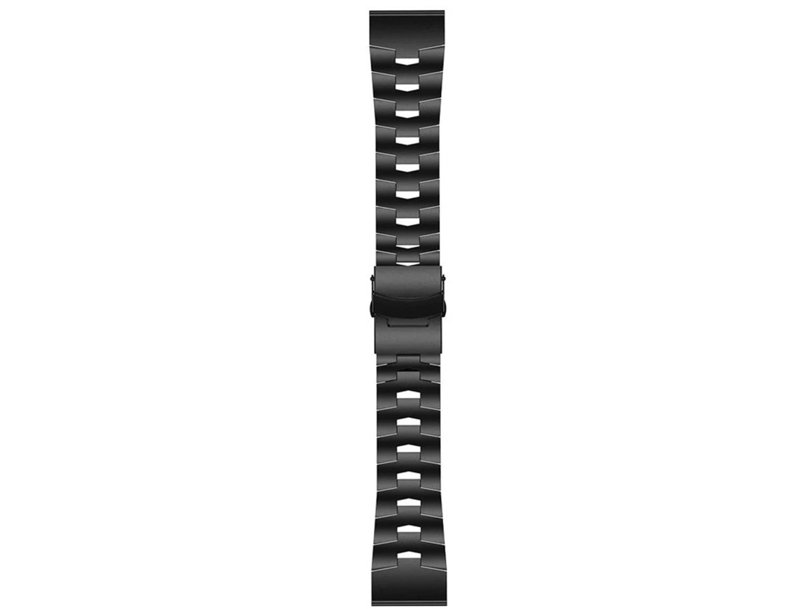 Bracelete de Smartwatch para Garmin Fenix 6 Sapphire GPS 22mm Liga de titânio de liberação rápida (preta)