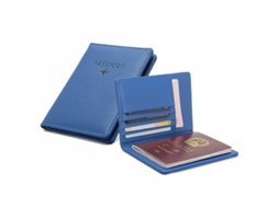 Passport Holder In Pu Leather Blue NORTHIX