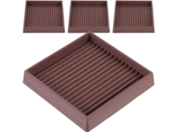 Protetores De Plástico Quadrados 7,6 X Cm (3 3 Polegadas), 4 Peças,