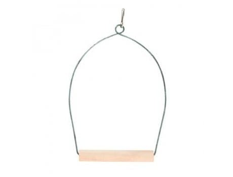Poleiro Oval com Madeira para Aves 10X20 Cm