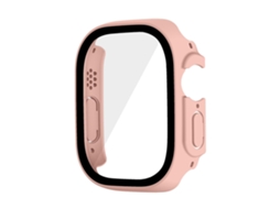Capa rígida de PC para Apple Watch Ultra 49 mm com protetor de tela de vidro temperado, à prova d'água. Ly Ebike