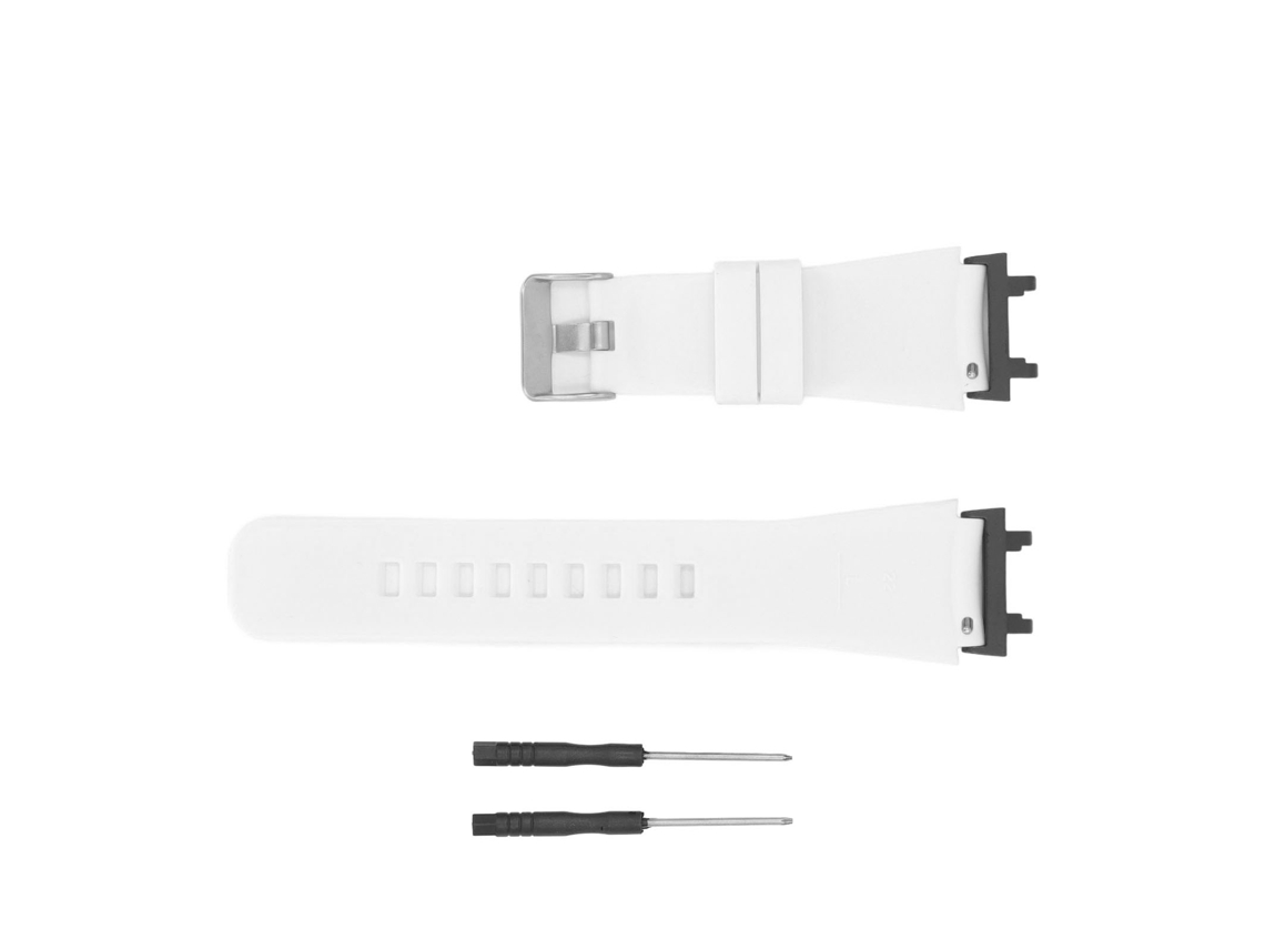 Pulseira de Relógio Silicone Elástica Ajustável com Liberação Rápida para Amazfit Active Edge Branco