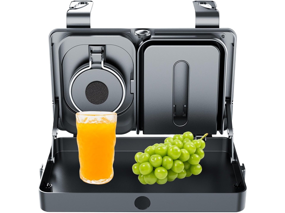 Bandeja para refrescos para banco traseiro de carro, bandeja de mesa multifuncional