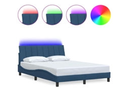 Maison Exclusive - Estrutura De Cama Sem Colchão Hanko 120x200 Cm Tecido Azul