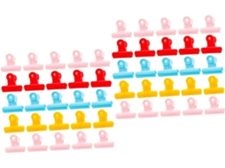 Conjunto Amosfun com 80 clipes de papel, mini clipes, clipes pequenos para macarrão e clipes pequenos.