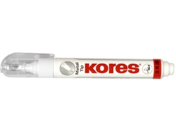 Caneta Corretiva KORES Ponta Metálica Branca Conteúdo: 10 G