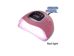 Lâmpada Uv Led Para Unhas Em Gel, Secador Uv Para Esmalte Em Gel Com Luz Vermelha